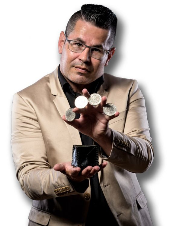 Shows profielfoto goochelaar Michael Divano Profielfoto shows en mogelijkheden van goochelaar Michael Divano